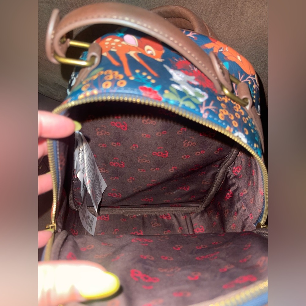 Disney parks Bambi Loungefly backpack, cardholder and ears set - Picture 8 of 12